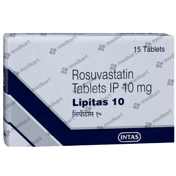 lipitas 10mg tablet 15's